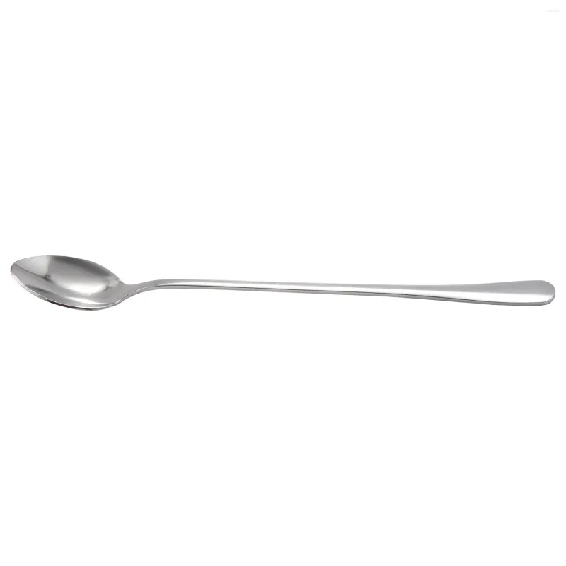 Coffee Scoops 1Pc Long Handle Stainless Steel Tea Spoon Cocktail Ice Cream Spoons Cutlery Pointed Head