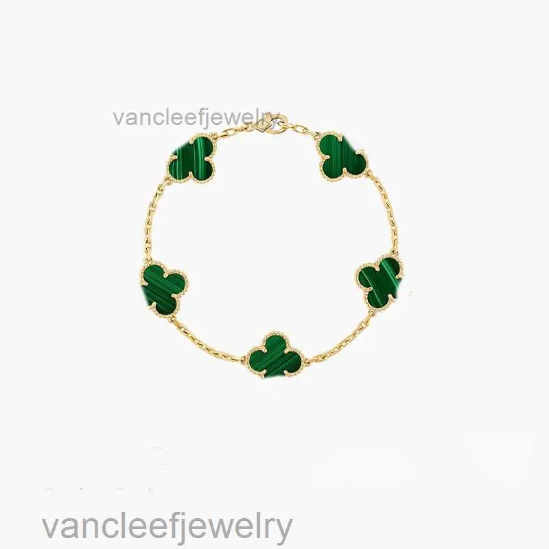 Cleef Four Leaf Clover Armband Designer Armband Van Clover Armband Fashion Charm S For Girls Women 18K Gold Silver Black White Red Green Brand Wedding Party Jewe