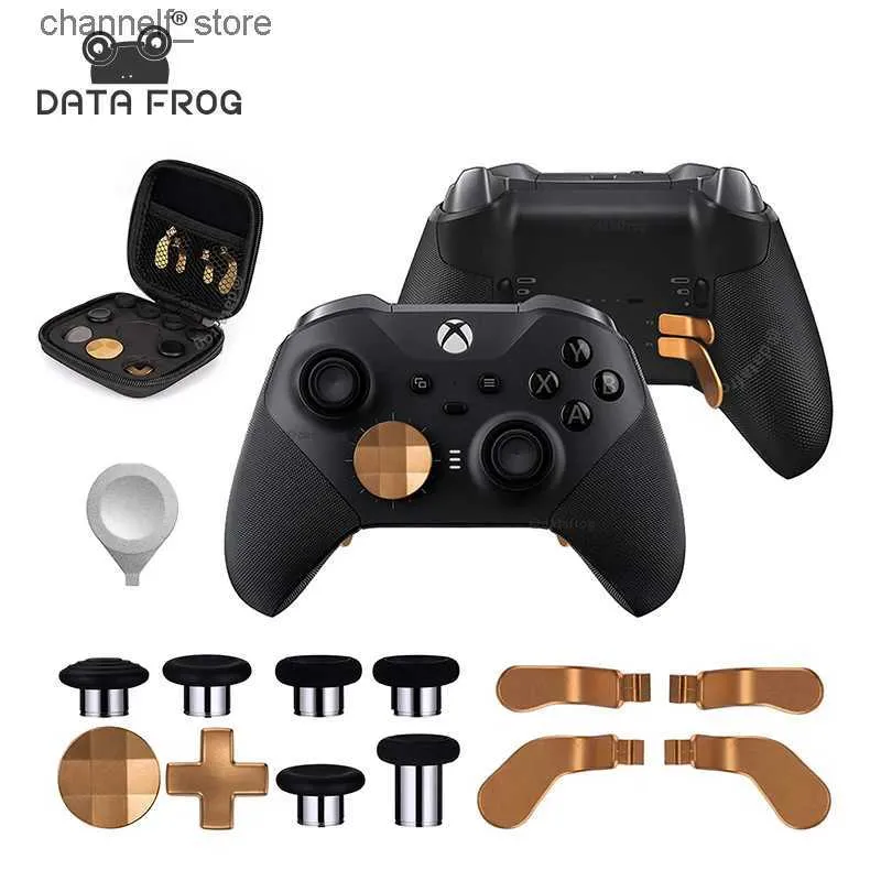 Spelkontroller Joysticks Data Frog Trigger Button Paddles för Xbox One Elite Gaming Replacement Kit för Xbox One Elite Series 2 Thumb Sticks Accessoriesy240322