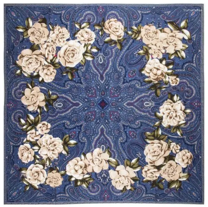 Sciarpe 2024 Marca Donna Scialle Paisley Sciarpa di seta in twill 130 cm Stampa quadrata Bandana Fascia per capelli Hijab