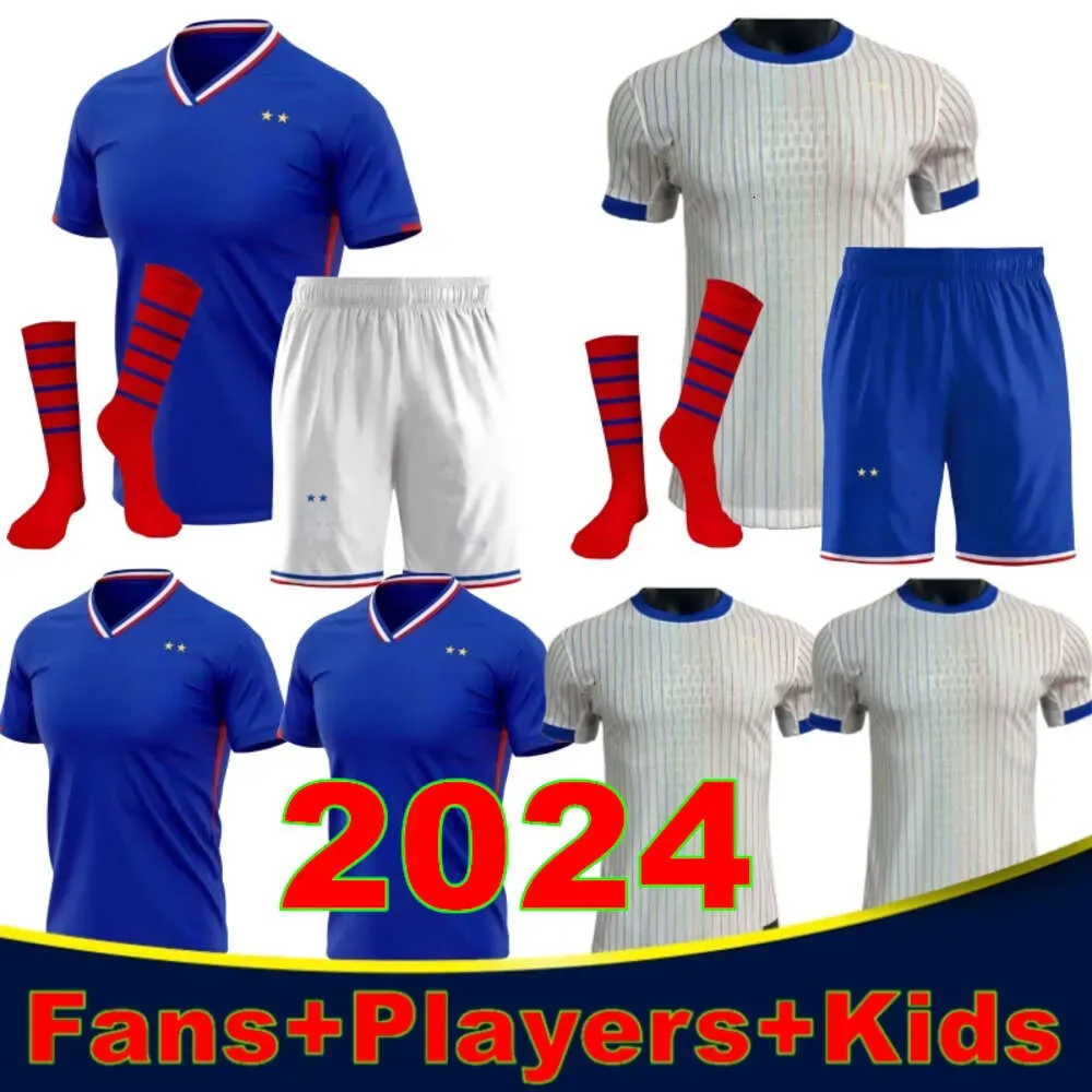 24 25 BENZEMA maglie da calcio 2024 club francese Set completi GIROUD MBAPPE GRIEZMANN SALIBA PAVARD KANTE Maillot de foot equipe Maillots Maglia da calcio kit uomo donna / bambino