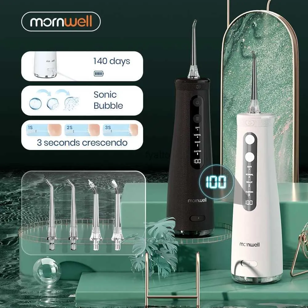 Overige apparaten Mornwell monddouche tanden bleken huishoudelijke apparaten sonic watermolen 270 ml watertank tandenreinigingsmiddel tanden waterstraal H240322
