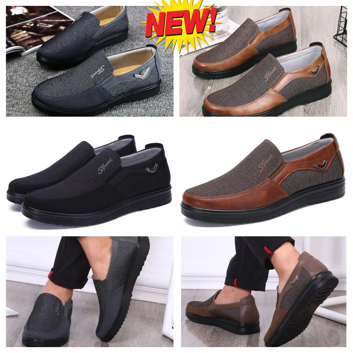 Modello Formale Designer GAI Scarpa elegante Uomo Scarpe nere Punta a punta abito da banchetto da uomo Scarpe da lavoro firmate con tacco EUR 38-50 morbide classiche