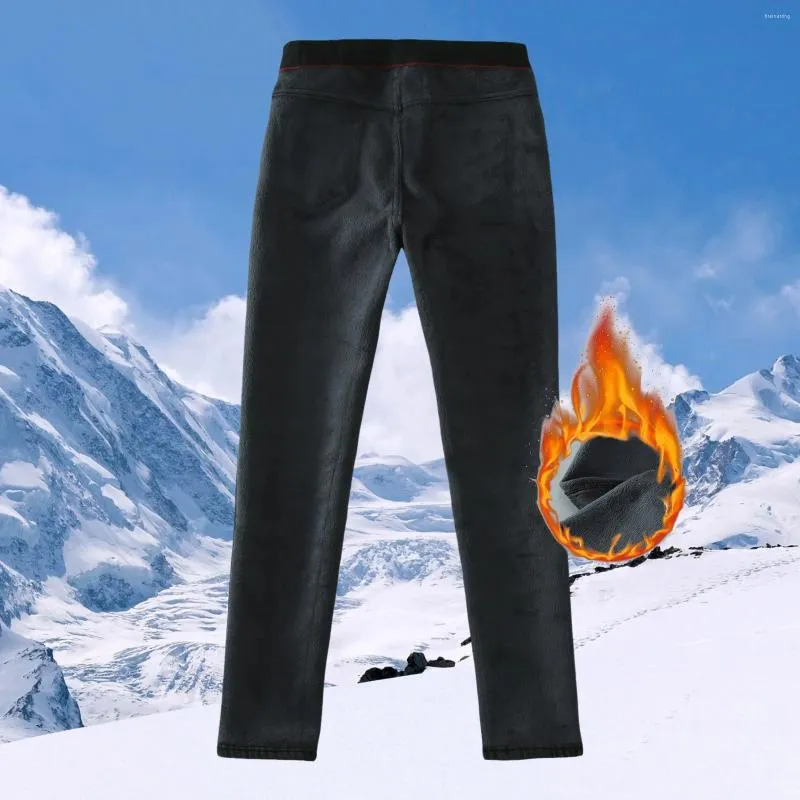 Kadın Kotları Kadın Kış Kalın Velvet Denim Skinny Pantolon Polar Sıcak Taytlar Yüksek Bel Elastik İnce Pantolon 2024