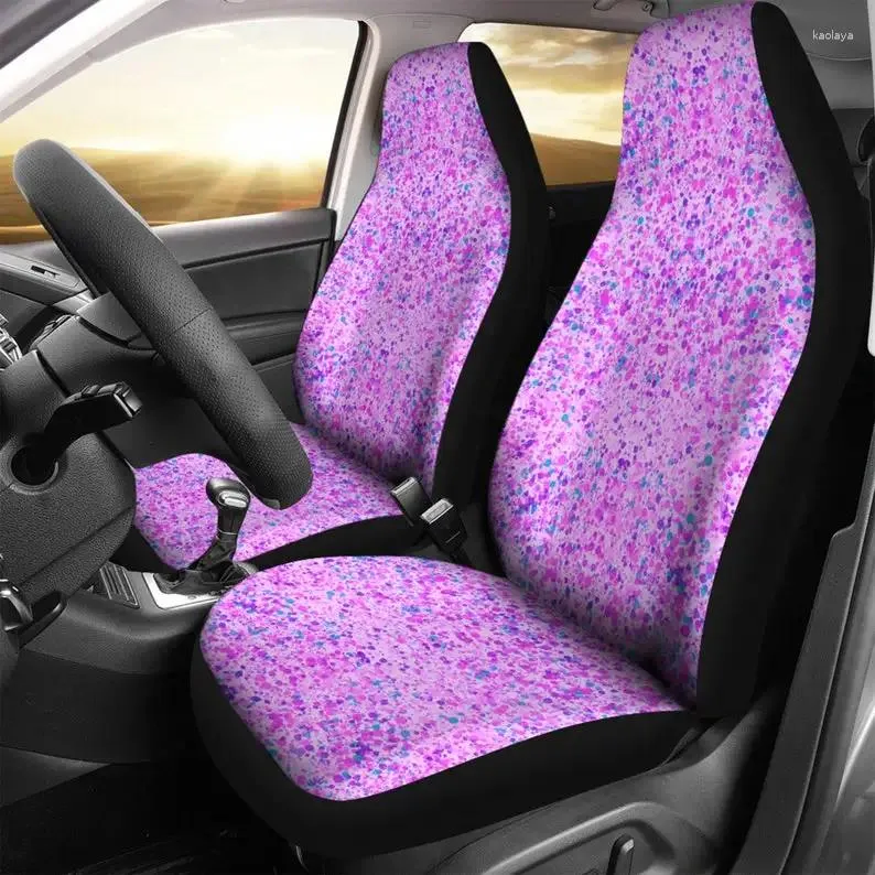 Capas para assento de carro roxas personalizadas, ideias para presentes, acessórios fofos, amor