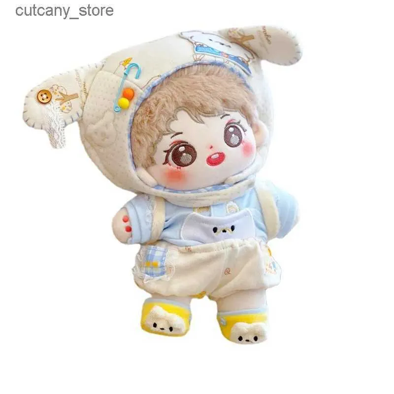 Stuffed Plush Animals 20cm Baby Doll Plush Dolls Toy Dolls Accessories for our generation Korea Kpop EXO idol Dolls L240322