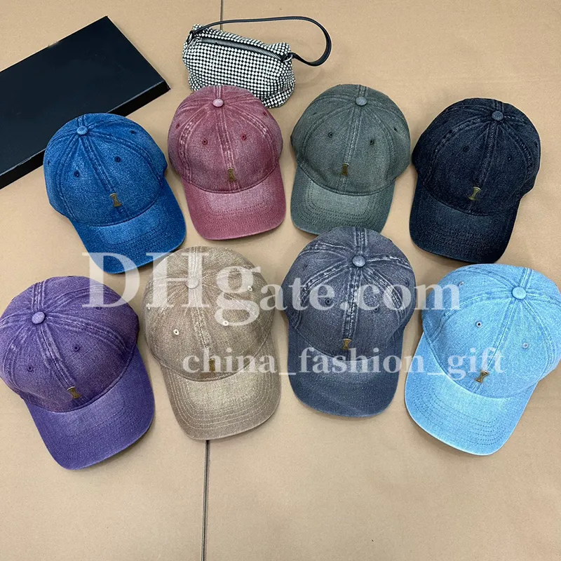 Denim Hoed Luxe Baseball Caps Mannen Vrouwen Zomer Zonnebrandcrème Hoeden 8 Kleuren Hoeden Vakantie Hoeden Uitje Zonnehoed