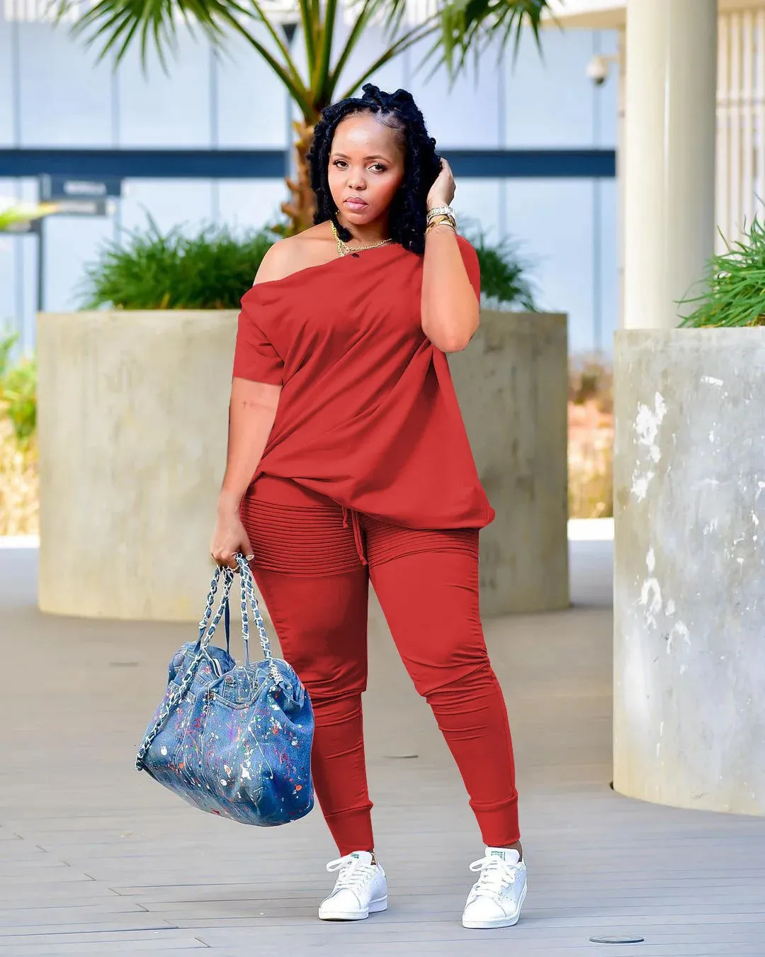 Plus Size Two Piece Outfits: Spring/Fall Casual Jogger Set Shop  Now!
