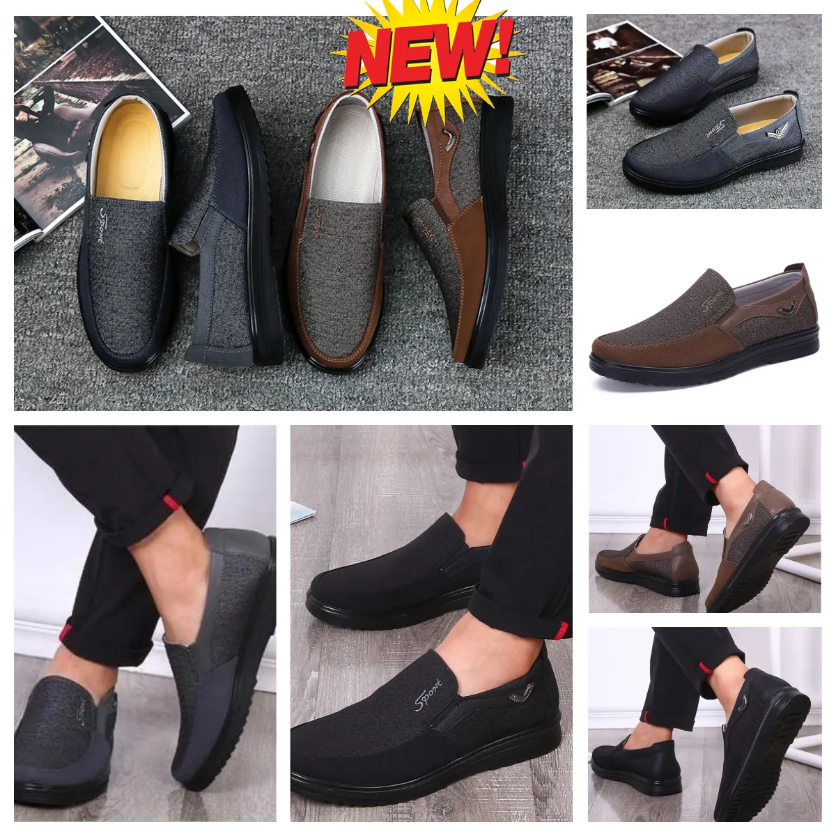 Modell Formaler Designer-GAI-Sport-Kleiderschuh für Herren, schwarzbrauner Schuh, Spitzen, runde Zehen, Party-Bankett-Anzug, Herren-Business-Absatz-Designerschuh, EUR 38–50, weicher Klassiker