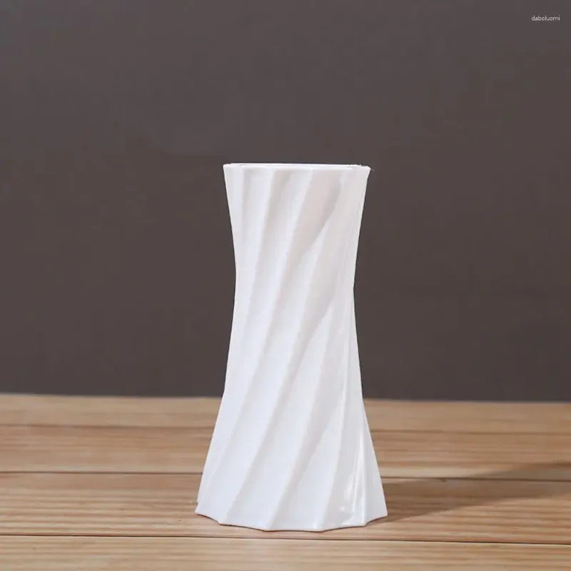 Vasos Plástico Vaso Colorido Retro Break-Resistente Suave Artesanal Vaso de Flores Durável Recipiente Ornamentos Mesa