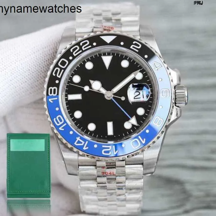 Roles Watch Swiss Watchs Mens Glide Lock Lunette en céramique de luxe Saphirmécanique Sous-marin Es 2813 Bracelet en acier inoxydable 2llq