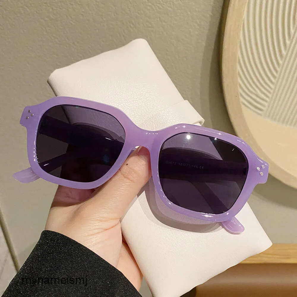 2 pcs Fashion luxury designer Irregular purple sunglasses beige studded sunglasses womens high-end sunglasses 2023 new vacation beach sunglasses