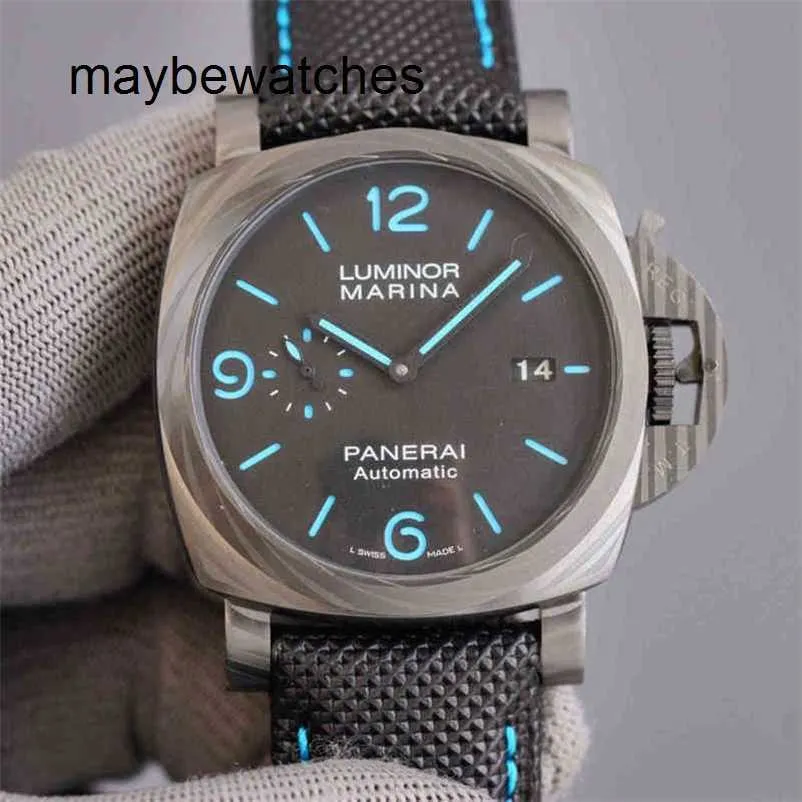 Panerai Luminors vs Factory Top Quality Automatic Watch P.900オートマチックウォッチトップクローンTTファクトリーハイエンド2555シーガルカーボンファイバー防水輝く