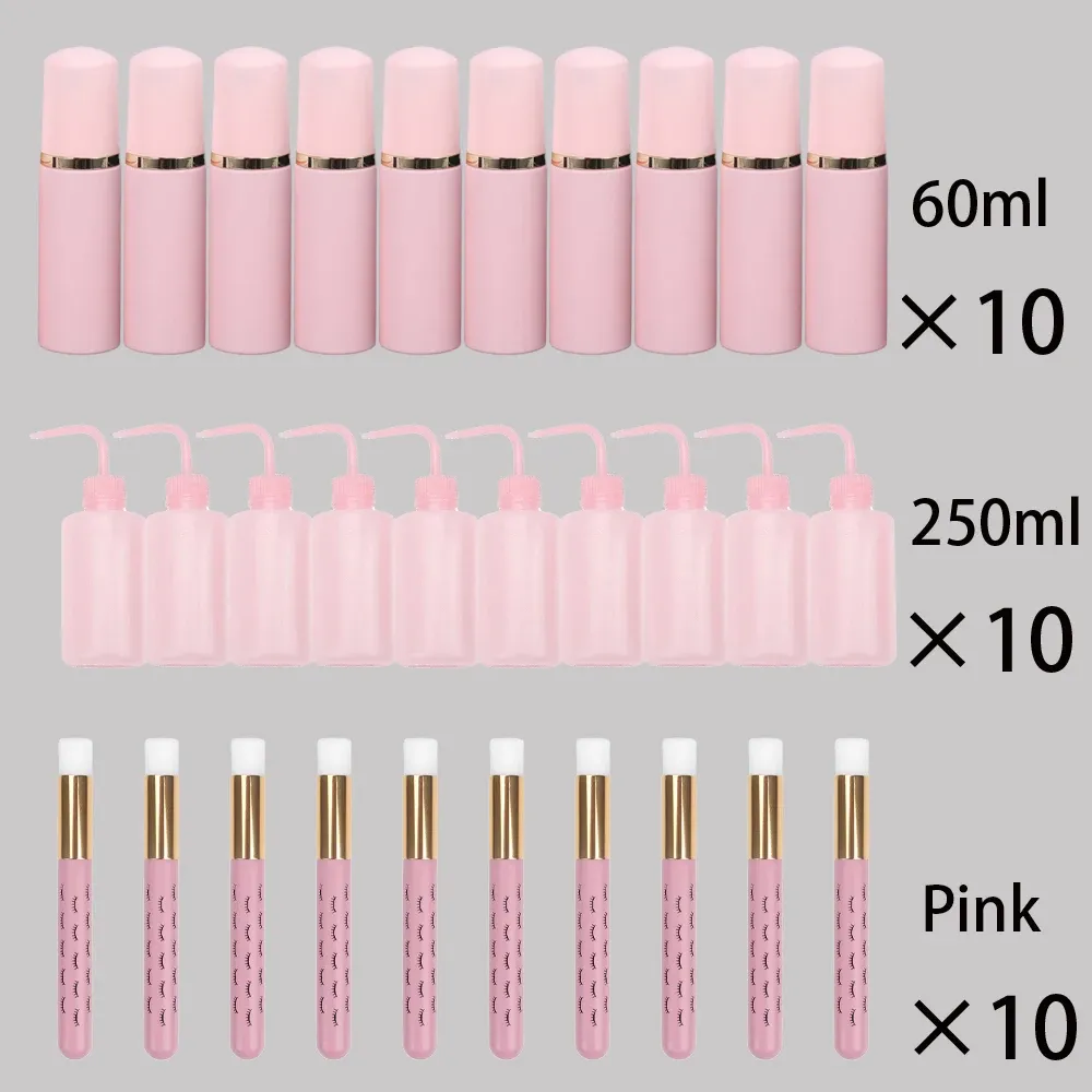 ボトルまつげエクステンションクレンジングキット60mlムースリキッドフォームポンプボトルまつげエクステンションクレンジングブラシ250mlまつげリンスボトル