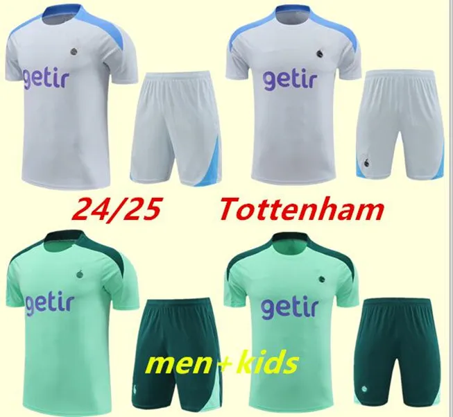 24/25 Spurs Sportswear Set Shorts Chandal 23/24 Męskie i Dziecięce Syn ankiety Lo Celso Ndombele Football Football Sportswear