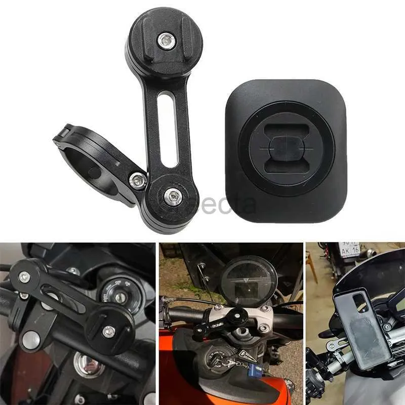 Suportes de montagem de telefone celular motocicleta guiador gps navegação kit de montagem conectar smartphone suporte de alumínio à prova de choque 24322