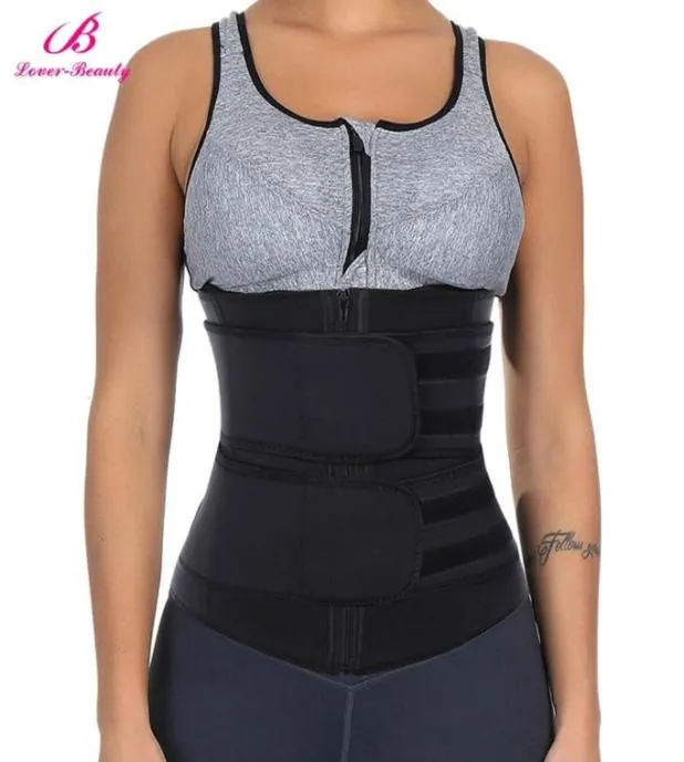 Neoprene midjetränare Body Shaper Slimming Wrap Belt Babu Midjetränare Coret Corset Fitness Svettbälte Bälte Formträ T19106694655