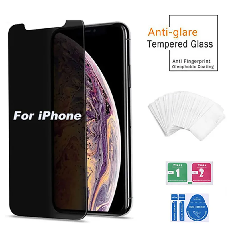 Tempered Glass Privacy Screen Protector Anti-Scratch Film Guard ForiPhone 15 14 13 12 11 Pro Max mini X Xr Xs Max 8 7 6 6S Plus