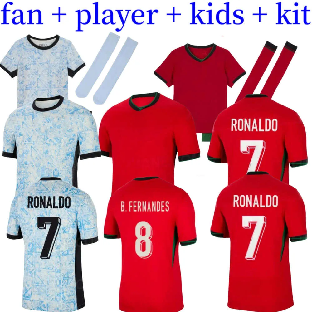 Portugal voetbaltruien Ronaldo Bruno Fernandes Diogo J. Portuguesa Uruguay Joao Felix 24 25 voetbalhirt Pre Match Special Bernardo Doha Home Away Kids Suica Shirt