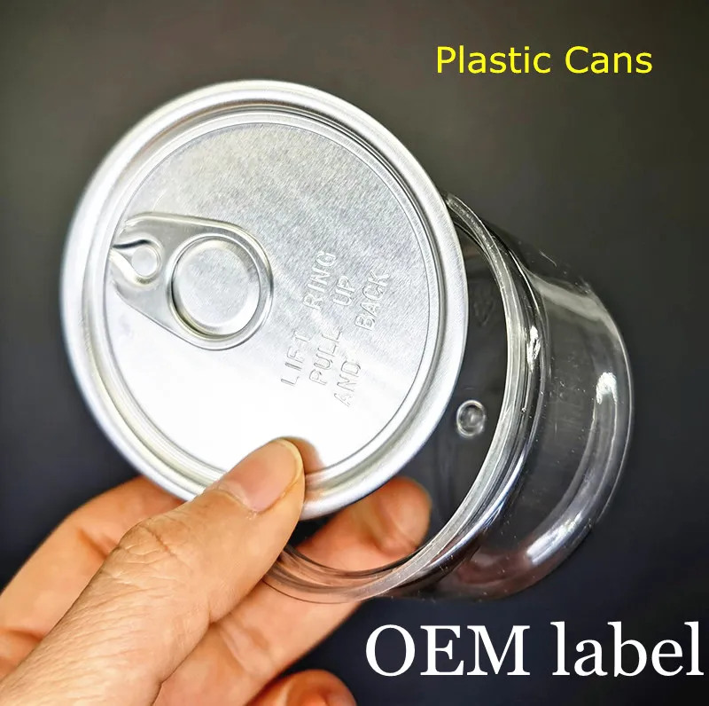 wholesale Customized Plastic Cans with Lid Empty Bottles Custom Labels Available Food Grade Jars Container 3.5G 100ml Empty