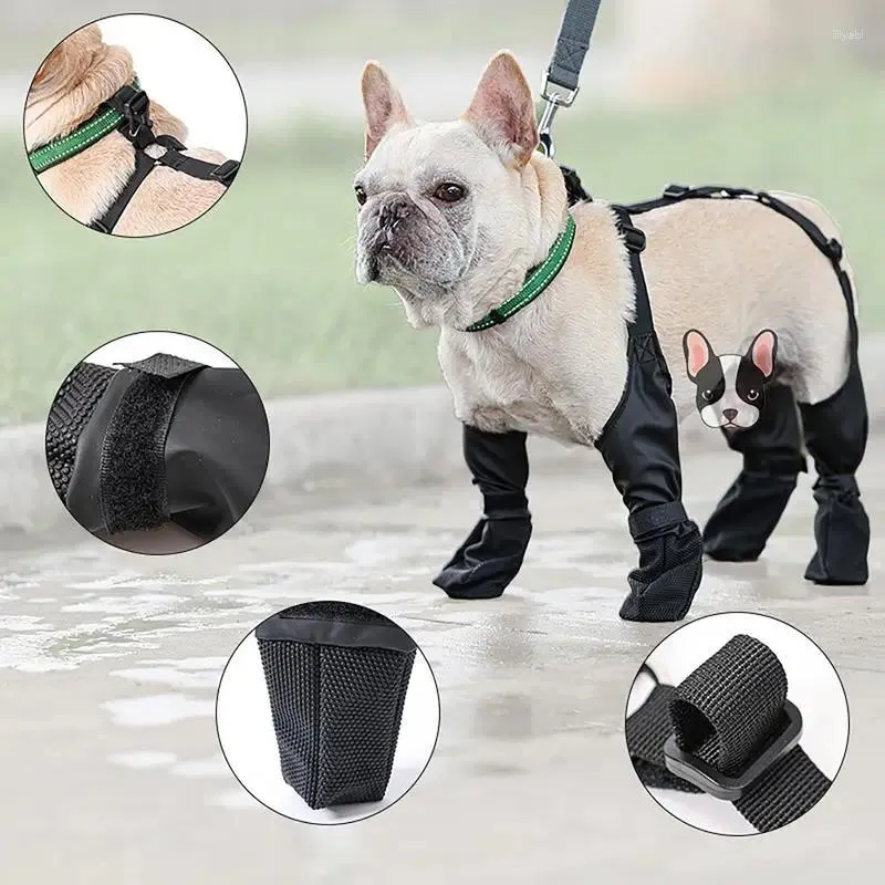 Vêtements pour chiens Bottes de neige pour animaux de compagnie Anti-dérapant imperméable respirant et durable extérieur anti-saleté résistant au froid chiot chaud