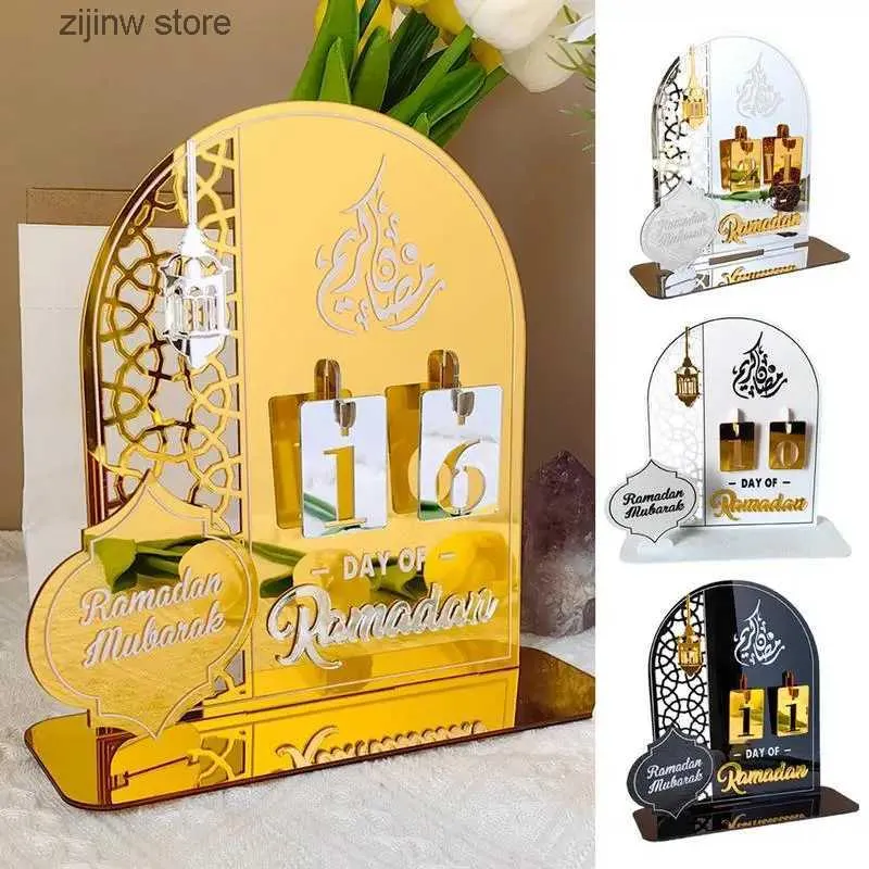 Kalender 2024 Ramadan Kalender Dekoration Eid al Fitr Mubarak Adventskalender Heimdekoration Kreative DIY Ramadan Kalender Partyzubehör Y240322