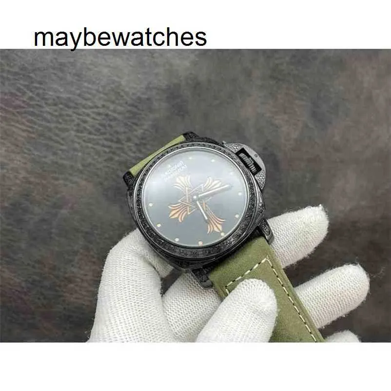 Panerai Luminors vs Factory Top Quality Watch Automatic Watch P.900 Automatic Watch Top Clone Sapphire Mirror 47mm 13mm مستوردة من المصممين للعلامات التجارية مع Wrist Y197