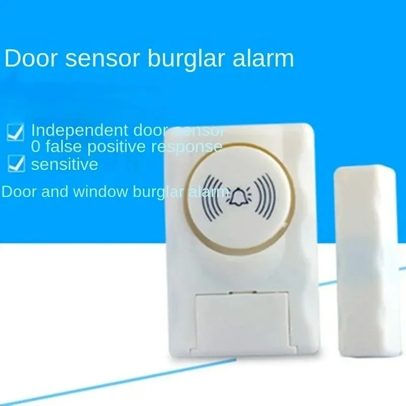 Sistema di allarme di allarme porte e finestre di sicurezza domestica senza fili Allarme acustico 90db Sensore porta magnetico Rilevatore wireless di allarme indipendente