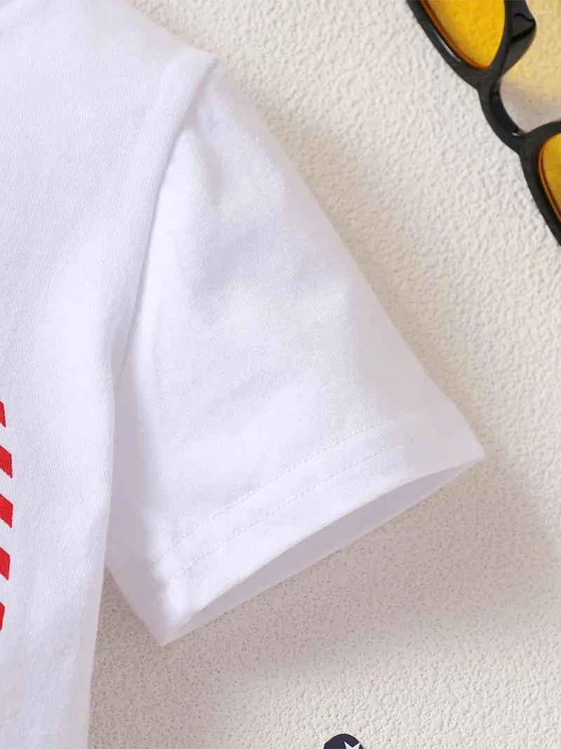 Conjuntos de roupas meninos casual streetwear conjunto de manga curta carta impressão topo com shorts e calças de verão solto