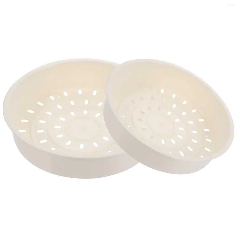 Double Chaudières 2 PCS Rice Cuissier Suile à vapeur Suile à vapeur de nourriture Simple Kitchen Creative Plastic Panier de cuisson épaissie Suise de cuisine