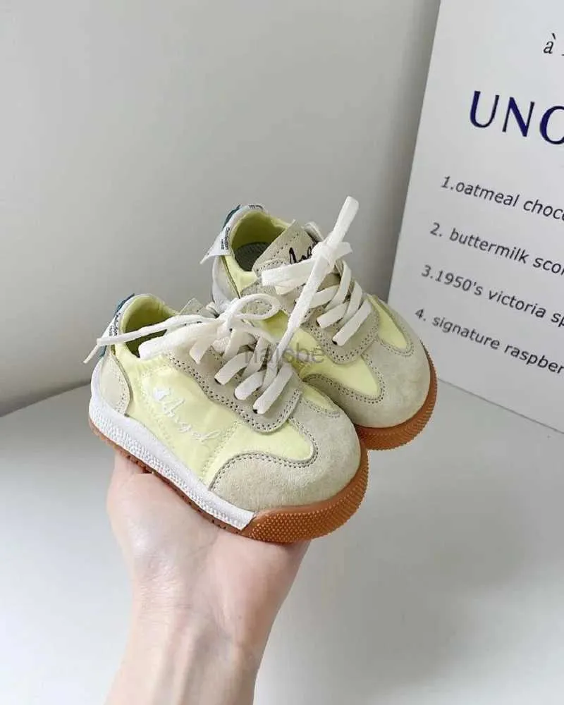 Sneakers Size 15-25 baby shoes autumn soft soled boys and toddlers shoes 0-1 year old womens baby casual board shoes beige yellow blue 240322