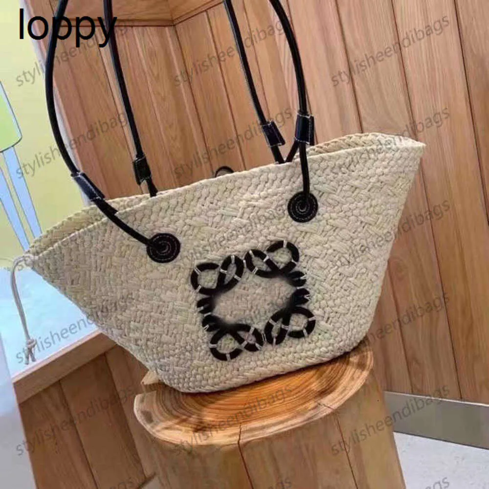 New 24SS Designer Bag Handmade Straw Fashion Mark