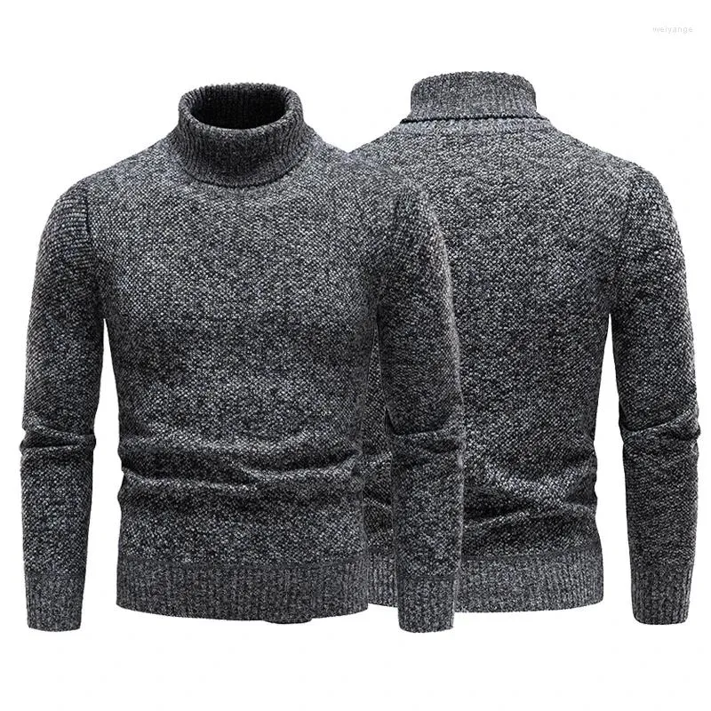 남자 스웨터 브랜드 남자 Turtleneck and Pullovers 2024 패션 니트 스웨터 겨울 풀오버 Homme Wool 캐주얼 솔리드 의류