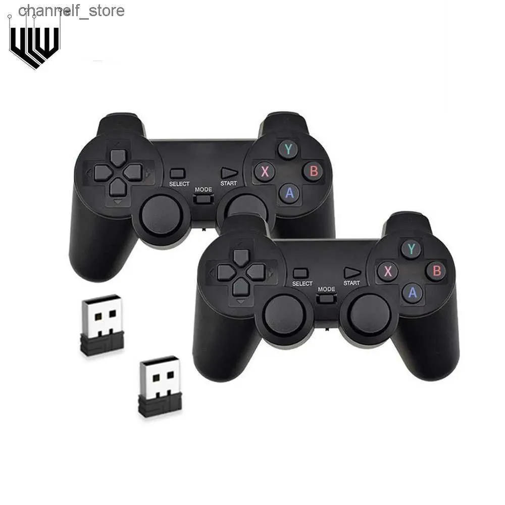 Controladores de jogo Joysticks 2.4G Wireless Gamepad Game Controller para PC / Android TV Box / Game Stick Video Game Console USB JoystickY240322