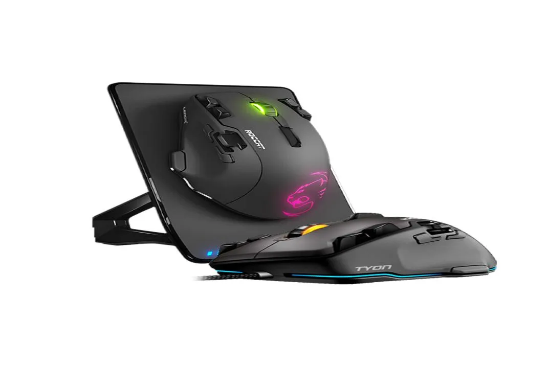 Мышь ROCCAT LEADR, двухрежимная игровая мышь для компьютера, ноутбука, перезаряжаемая, для программирования макросов 2211039256727