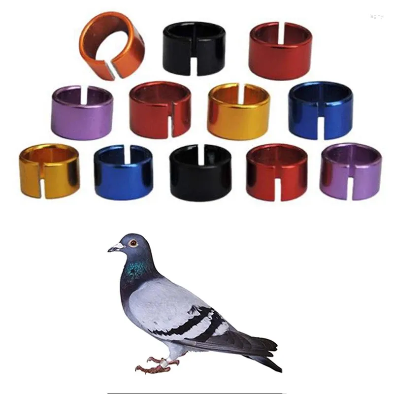 Другие товары для птиц Кольца для домашних животных 8 мм Алюминиевые повязки на ножки для птиц и голубей Открытый летный тренинг Идентификация ног 6 цветов