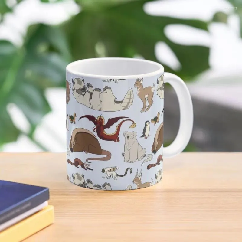 Muggar Animal Guide Coffee Mug Thermo Cups för att bära vackra teer för och te