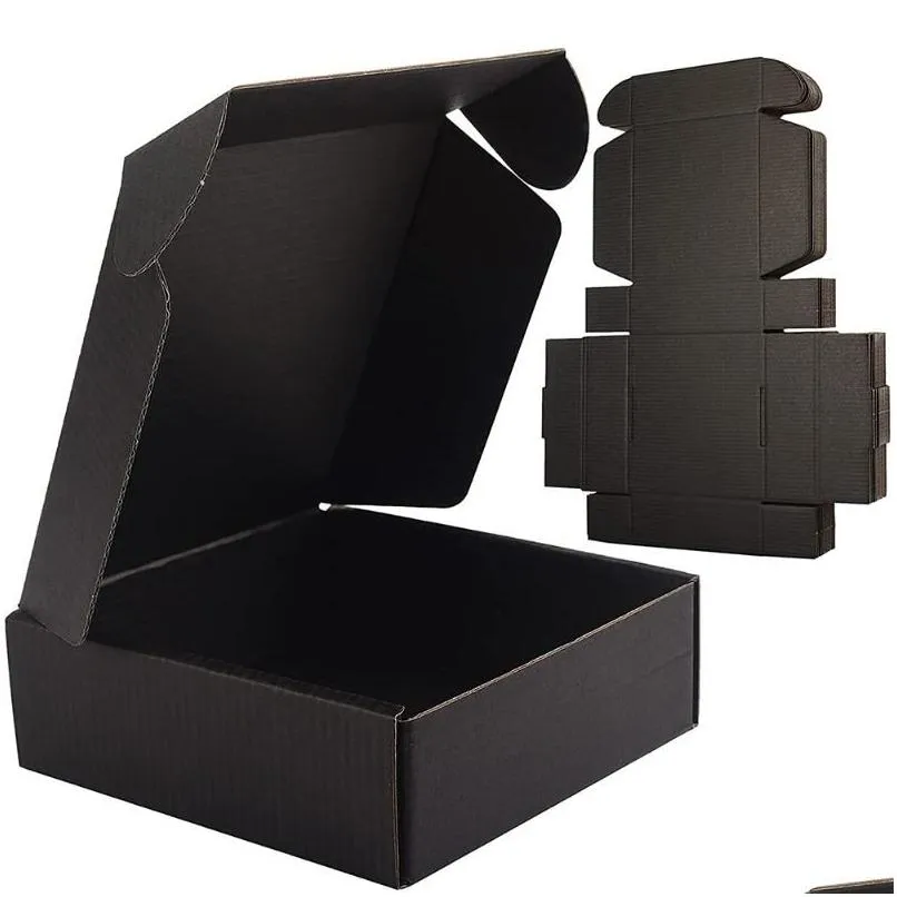 Gift Wrap Black Box Cardboard Corrugated Mailer Boxes For Small Business Packaging Craft Gifts Giving Productsgift Drop Delivery Hom Dhisd
