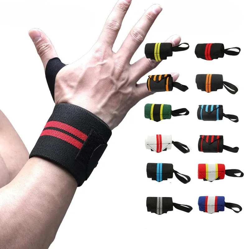 1 paar Sport polsband pols ondersteuning Ondersteuning Gewicht Lifting Gym Training Polsbrace Braces Wraps CrossFit Powerlifting Hand Bands 240322