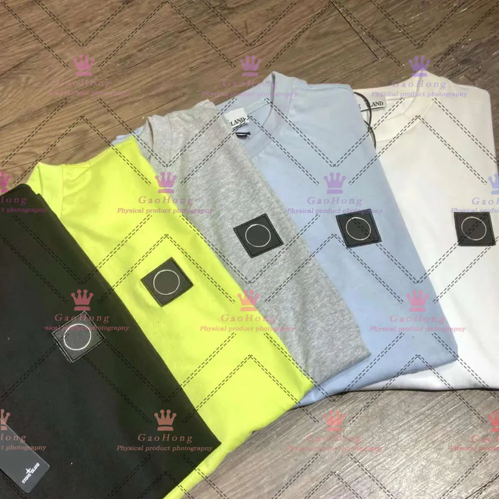 CP Designer Stone T Shirt Compass męska luksusowa koszulka bawełniana polo haft krótki rękaw