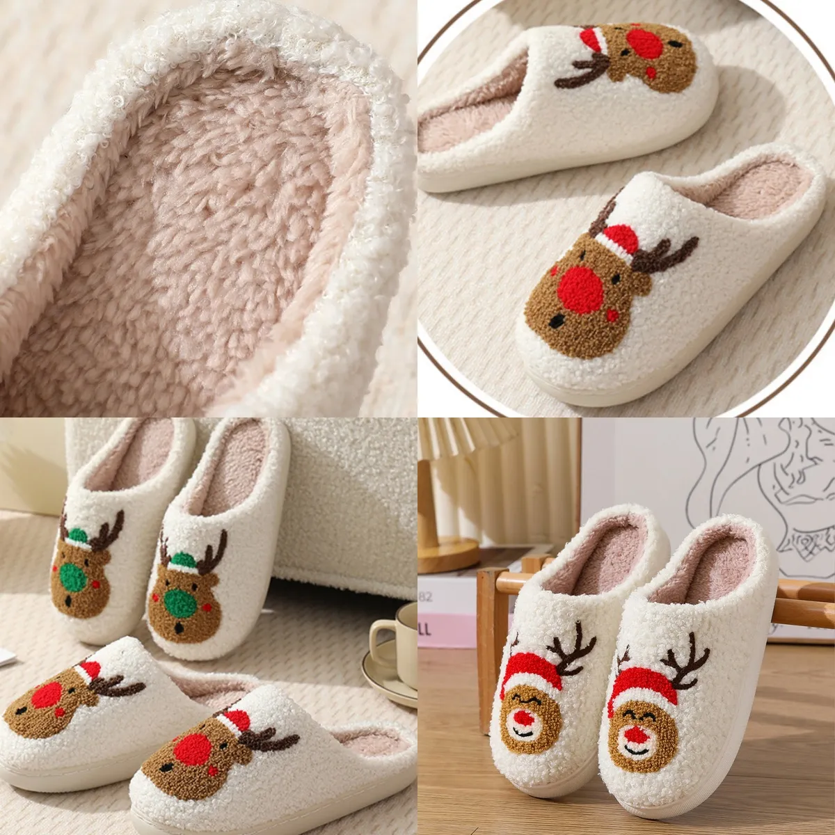 2024 neue beliebte Slide Pelz Hausschuhe Sandalen Fuzzy Slides Home Furry Flache Sandale Weibliche Niedliche Flauschige Flip-Flops für Frauen Shearling Slipper GAI 36-45