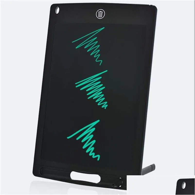 Tavolette grafiche Penne Ding Tablet Lavagna LCD da 12 pollici Pad per scrittura a mano elettronica Thin Mes Sketch Regalo per bambini Arcobaleno Sn Drop Deliv Otilg