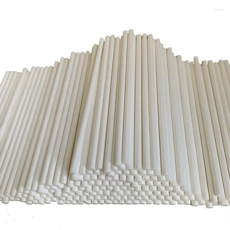 Bakvormen Gereedschappen 100 Stuks Wit Papier Lollipop Sticks Chocolade Snoep Schimmel Bar Bakken DIY Ster Cake Baseball Hoge Kwaliteit