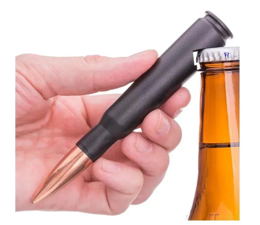 Bullet Shell Bottle Opener مبتكرة تصميم عسكري مستوحى من المعادن هدية مثالية لعشاق العسكريين LL