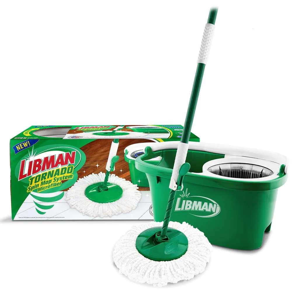 Sistema Libman Tornado Spin Mop Limpeza rápida