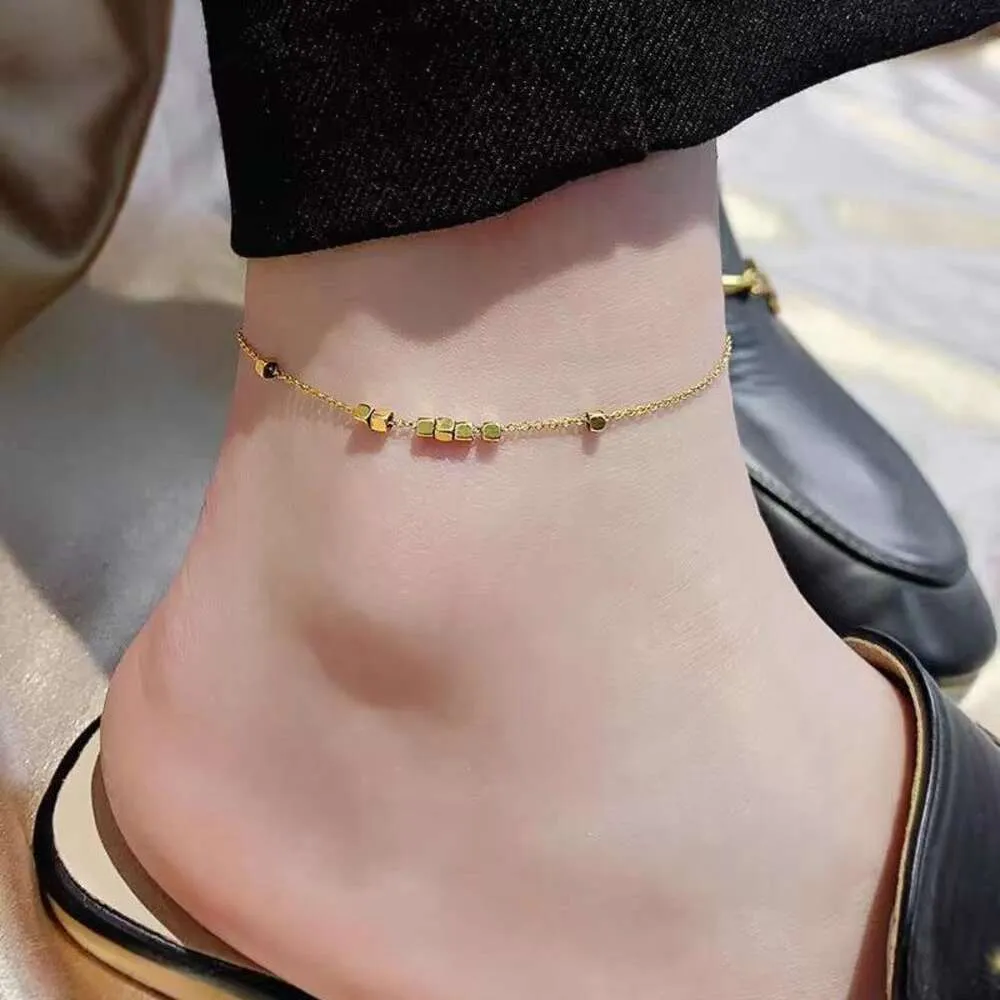 New Trendy Crushed Gold High Grade Foot Chains for Women