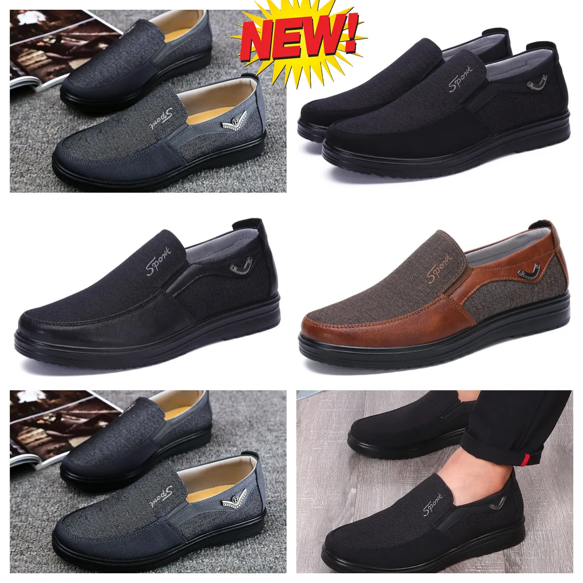 Modello Formale Designer GAI Scarpa elegante Uomo Scarpa nera Punta punta banchetto per feste Abiti da uomo Scarpe firmate da lavoro con tacco EUR 38-50 morbide classiche