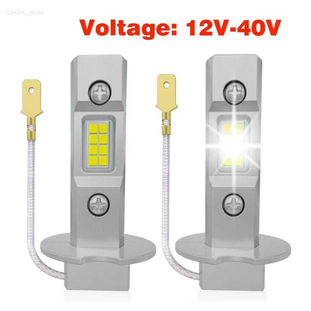 Overige autolampen 12-24V H3 LED-mistlamp 6500K 300% helderheid CSP-chip 1 1 mini-formaat plug-and-play H3ll LED-mistlamp DRLL204