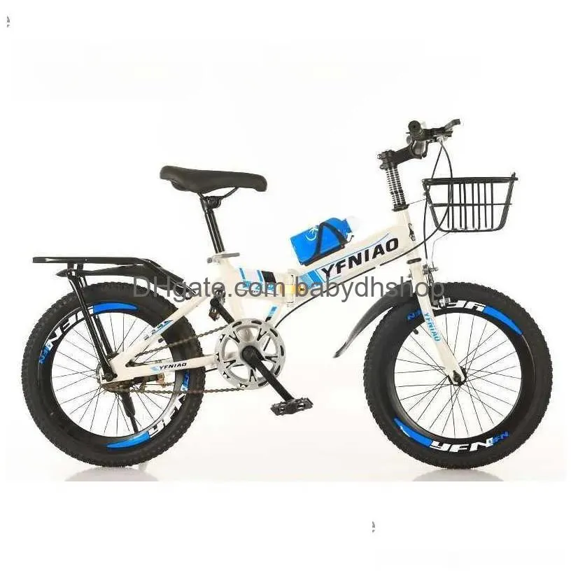 Cyklar rida-ons Wolface Children Foldbar cykel Mountain Bike 18/20/22 tum Dual Disc Brake Shifting 6-14 år gammal barn 2022 Dr DH1FB