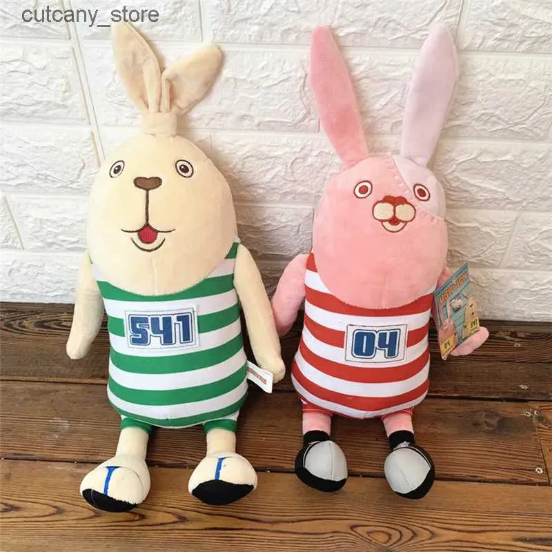 Pchane pluszowe zwierzęta Nowe kreskówki usavich więzienne królik pluszowe zabawki śliczne miękkie wypchane lalki króliczki na prezent urodzinowy dla dzieci L240322